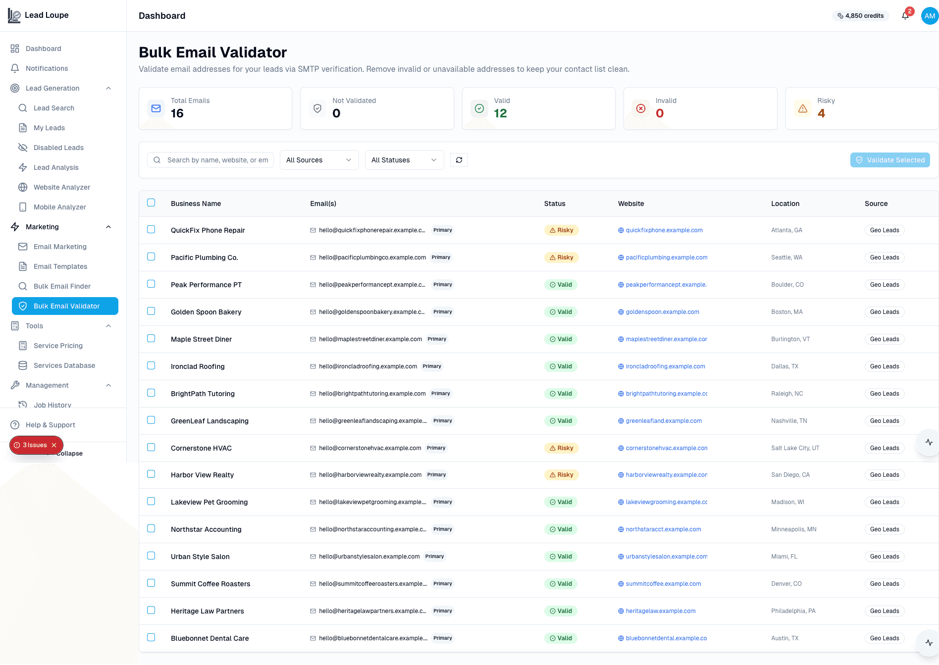 Request Lead Loupe integrations