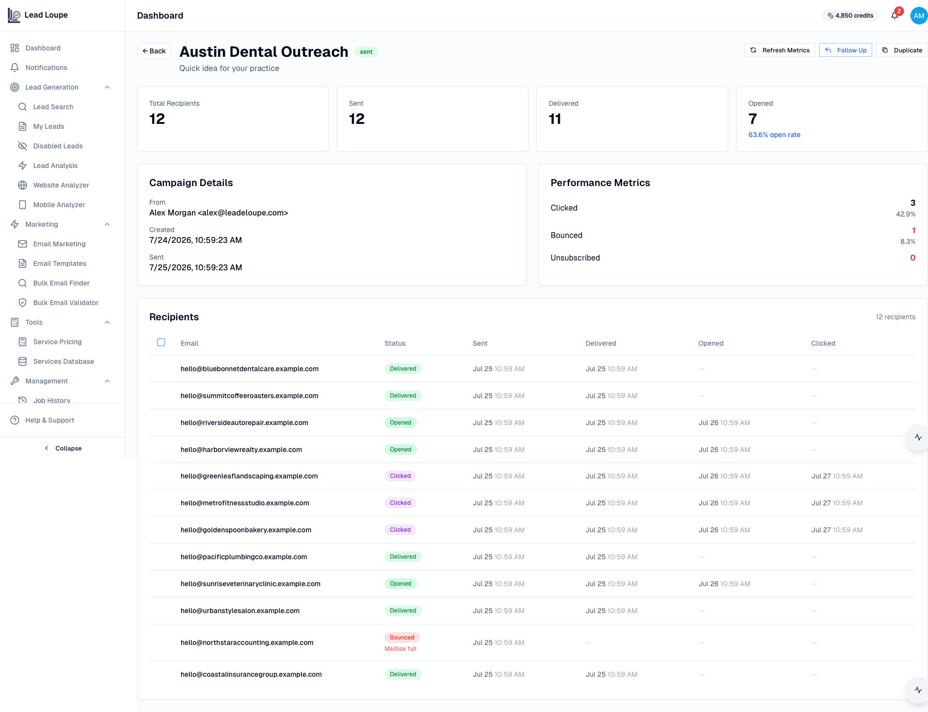 Email validation and deliverability workflow